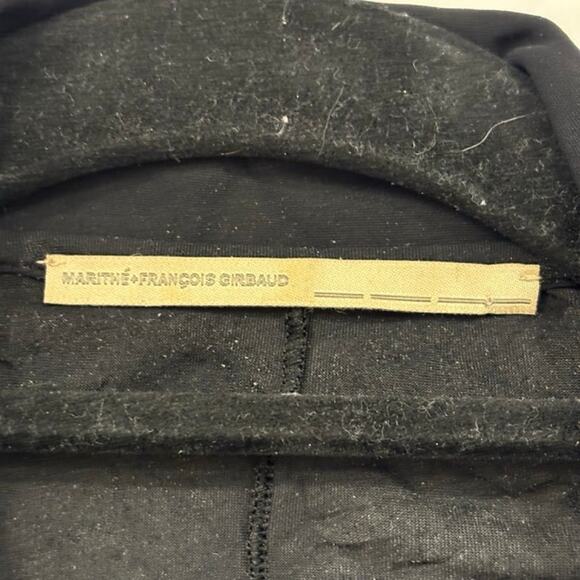 Marithe Francois Girbaud Womens Top Button Up Long Sleeve Size 6 Y2K Black - Picture 7 of 13
